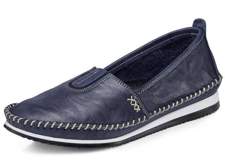 Slipper & Schnürschuhe - Andrea Conti, leichte Damen-Slipper, mit Gummizug Ansicht 6 Slipper & Schnürschuhe - Andrea Conti, leichte Damen-Slipper, mit Gummizug, in Größe 036 bis 041, in Farbe WEISS Ansicht 6