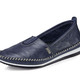 Slipper & Schnürschuhe - Andrea Conti, leichte Damen-Slipper, mit Gummizug – Farbe MARINE – Ansicht 1 Slipper & Schnürschuhe - Andrea Conti, leichte Damen-Slipper, mit Gummizug, in Größe 036 bis 041, in Farbe WEISS – Farbe MARINE – Ansicht 1