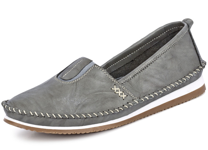 Slipper & Schnürschuhe - Andrea Conti, leichte Damen-Slipper, mit Gummizug Ansicht 9 Slipper & Schnürschuhe - Andrea Conti, leichte Damen-Slipper, mit Gummizug, in Größe 036 bis 041, in Farbe WEISS Ansicht 9