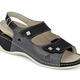 Sandaletten & Pantoletten - Mubb, bequeme Damen-Sandalen, Weite H, mit herausnehmbarem Fußbett – Farbe SCHWARZ-ANTHRAZIT – Ansicht 3 Sandaletten & Pantoletten - Mubb, bequeme Damen-Sandalen, Weite H, mit herausnehmbarem Fußbett, in Größe 036 bis 042, in Farbe GRAU – Farbe SCHWARZ-ANTHRAZIT – Ansicht 3