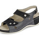 Sandaletten & Pantoletten - Mubb, bequeme Damen-Sandalen, Weite H, mit herausnehmbarem Fußbett – Farbe SCHWARZ-ANTHRAZIT – Ansicht 1 Sandaletten & Pantoletten - Mubb, bequeme Damen-Sandalen, Weite H, mit herausnehmbarem Fußbett, in Größe 036 bis 042, in Farbe GRAU – Farbe SCHWARZ-ANTHRAZIT – Ansicht 1