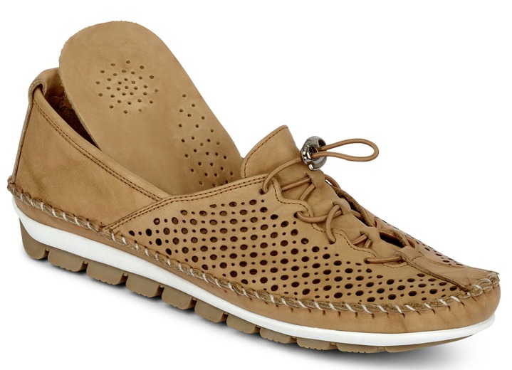 Slipper & Schnürschuhe - Gemini, bequeme Damen-Slipper, Weite G, mit herausnehmbarem Fußbett Ansicht 6 Slipper & Schnürschuhe - Gemini, bequeme Damen-Slipper, Weite G, mit herausnehmbarem Fußbett, in Größe 036 bis 042, in Farbe JEANS Ansicht 6
