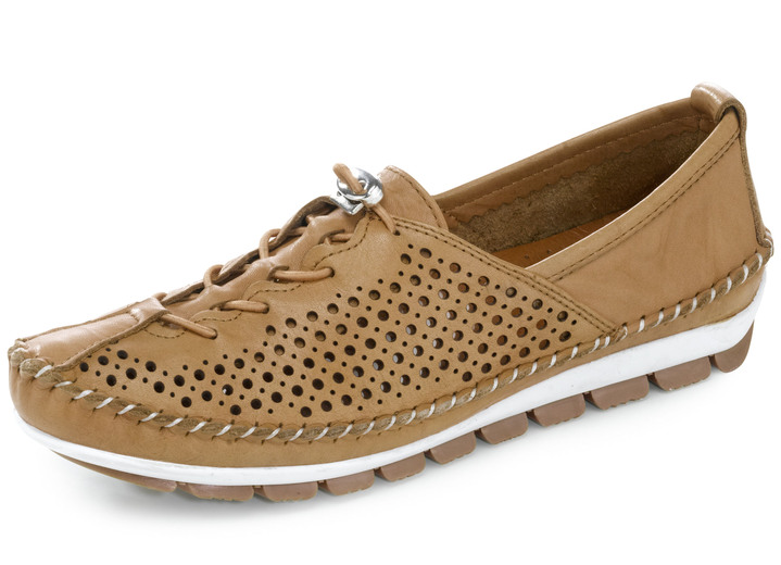 Slipper & Schnürschuhe - Gemini, bequeme Damen-Slipper, Weite G, mit herausnehmbarem Fußbett Ansicht 5 Slipper & Schnürschuhe - Gemini, bequeme Damen-Slipper, Weite G, mit herausnehmbarem Fußbett, in Größe 036 bis 042, in Farbe JEANS Ansicht 5