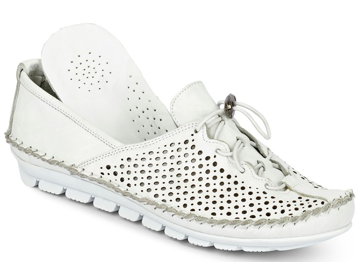 Slipper & Schnürschuhe - Gemini, bequeme Damen-Slipper, Weite G, mit herausnehmbarem Fußbett, in Größe 036 bis 042, in Farbe JEANS Ansicht 10