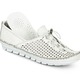 Slipper & Schnürschuhe - Gemini, bequeme Damen-Slipper, Weite G, mit herausnehmbarem Fußbett – Farbe WEISS – Ansicht 2 Slipper & Schnürschuhe - Gemini, bequeme Damen-Slipper, Weite G, mit herausnehmbarem Fußbett, in Größe 036 bis 042, in Farbe JEANS – Farbe WEISS – Ansicht 2