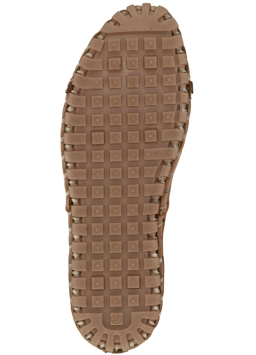 Slipper & Schnürschuhe - Gemini, sommerliche Damen-Slipper, Weite G, mit herausnehmbarem Fußbett, in Größe 036 bis 042, in Farbe COGNAC Ansicht 4