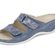 Sandaletten & Pantoletten - Mubb, bequeme Damen-Pantoletten, Weite H, mit herausnehmbarem Fußbett, in Größe 036 bis 042, in Farbe JEANSBLAU – Farbe JEANSBLAU – Ansicht 1