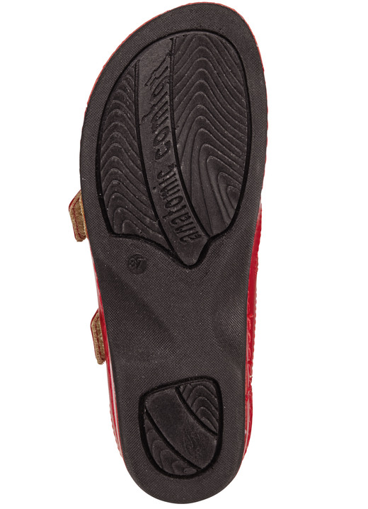 Sandaletten & Pantoletten - ELENA EDEN, bequeme Damen-Pantoletten, Weite G, mit Klettverschluss, in Größe 036 bis 042, in Farbe WEISS Ansicht 4