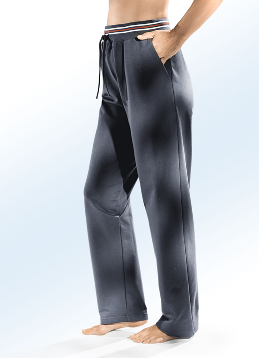 Freizeithosen - Hose mit Dehnbund rundum, in Größe 018 bis 054, in Farbe MARINE Ansicht 3