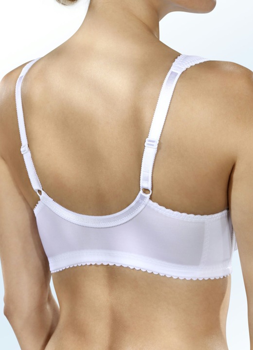 - BH mit Vorderverschluss, in Größe 080 bis 120, in Cup D, in Farbe WEISS Ansicht 2