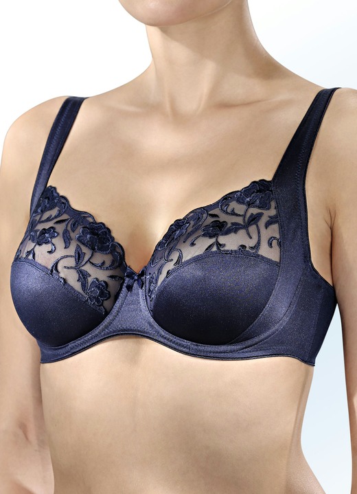 Wäsche - Felina Bügel-BH mit Stickereispitze, in Größe 075 bis 110, in Cup B, in Farbe WEISS Ansicht 4