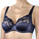 Wäsche - Felina Bügel-BH mit Stickereispitze, in Größe 075 bis 110, in Cup B, in Farbe WEISS – Farbe MARINE – Ansicht 2