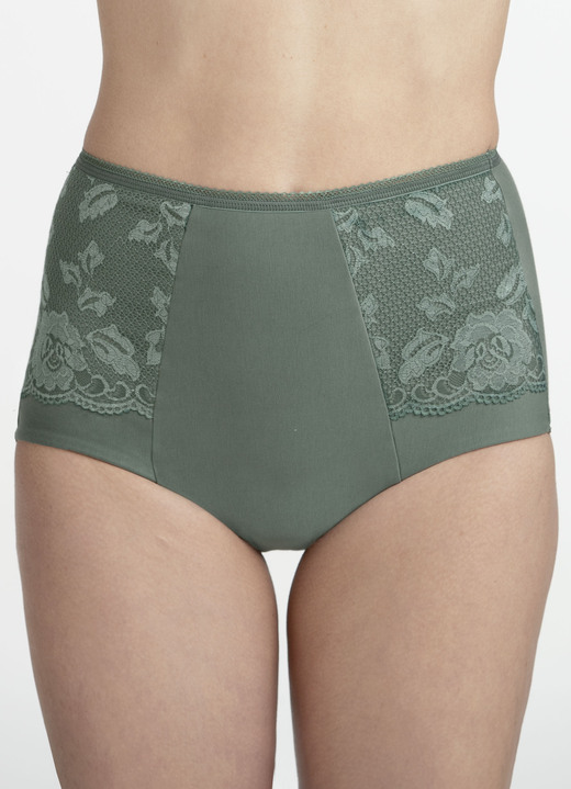 Miederhosen & Hüfthalter - Miss Mary Miederhose mit Elastikspitze, in Größe 038 bis 054, in Farbe WEISS Ansicht 7