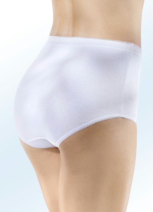 Slips - Fünferpack Slips mit Dehnbund Ansicht 2 Slips - Fünferpack Slips mit Dehnbund, in Größe 040 bis 060, in Farbe WEISS Ansicht 2