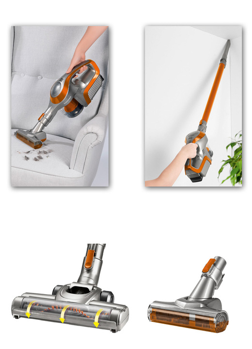 Mit Akku - Akku-Handstaubsauger mit leistungsstarkem Akku, in Farbe KUPFER Ansicht 3