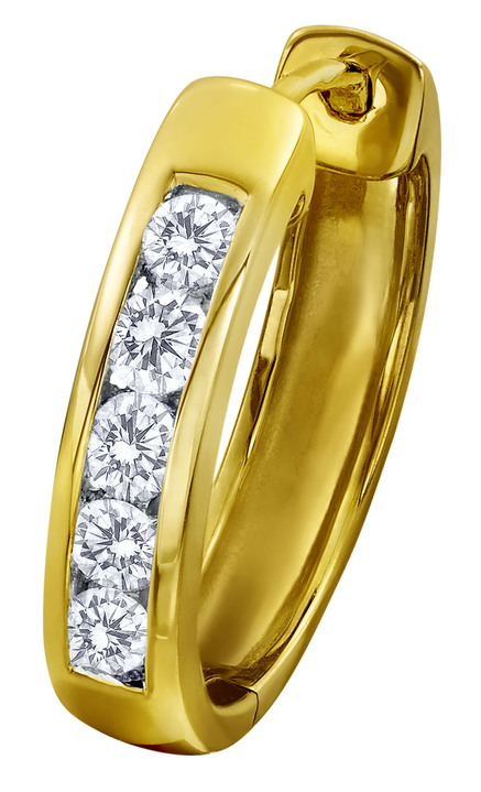 Ohrschmuck - Creolen mit Brillanten Ansicht 2 Ohrschmuck - Creolen mit Brillanten, in Farbe  Ansicht 2