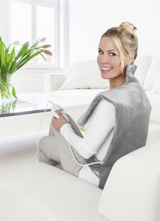 Wärme & Entspannung - Vitalmaxx Rücken- und Nacken-Massageheizdecke, in Farbe ANTHRAZIT – Farbe ANTHRAZIT – Ansicht 