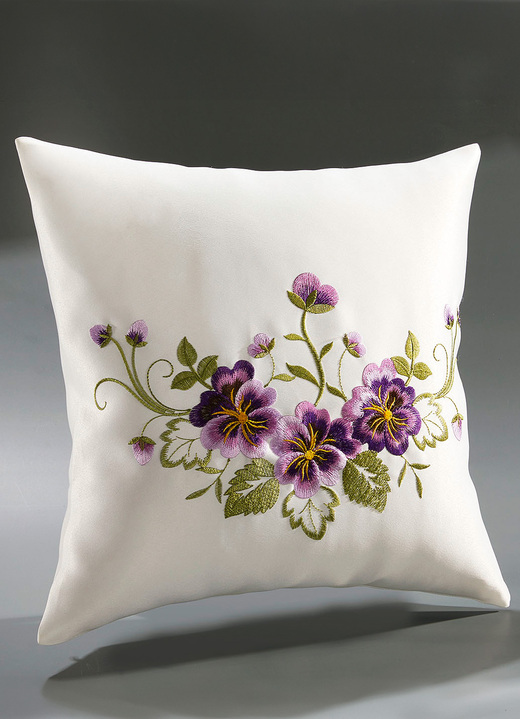 Heimtextilien - Tisch- und Raumdekoration mit Blüten in Spitzen-Optik, in Größe 102 (Läufer, 40/ 85 cm) bis 404 (Kissenbezug, 40/ 40 cm), in Farbe SEKT Ansicht 4