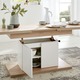 Couchtische - Couchtisch mit Schrankfunktion – Farbe EICHE SONOMA-WEISS – Ansicht 2 Couchtische - Couchtisch mit Schrankfunktion, in Farbe BUCHE – Farbe EICHE SONOMA-WEISS – Ansicht 2