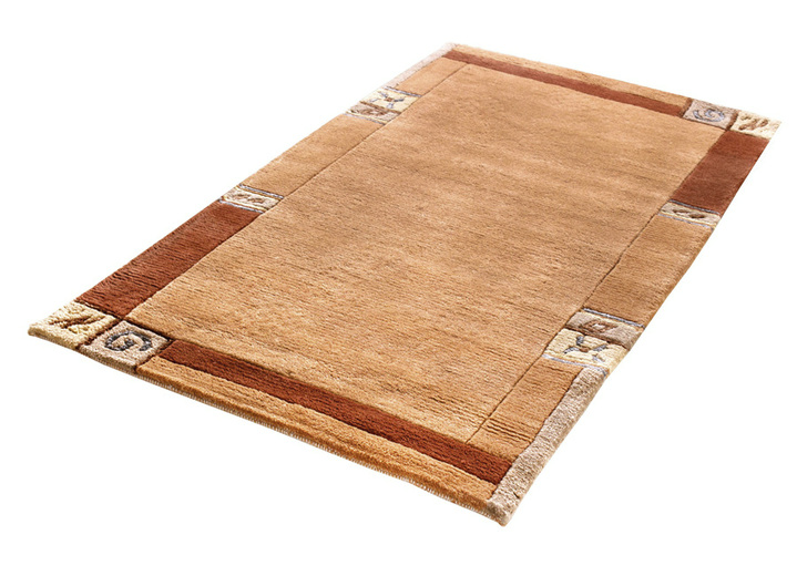 Teppiche - Handgeknüpfte Brücken und Teppiche in hochwertiger Qualität, in Größe 101 (Brücke, 40x 60 cm) bis 304 (Teppich rund, ø 150 cm), in Farbe TERRA Ansicht 1