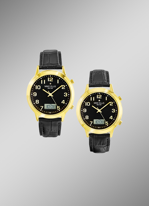 Partneruhren - Partnerfunkuhren der Marke Mike Ellis New York, in Farbe , in Ausführung Herrenuhr Ansicht 2