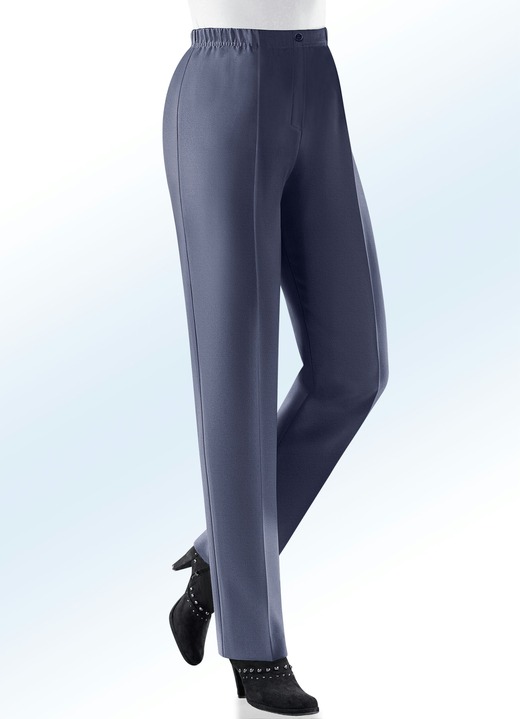 Hosen - Hose in komfortabler Schlupfform Hosen - Hose in komfortabler Schlupfform, in Größe 020 bis 060, in Farbe RAUCHBLAU MEL.