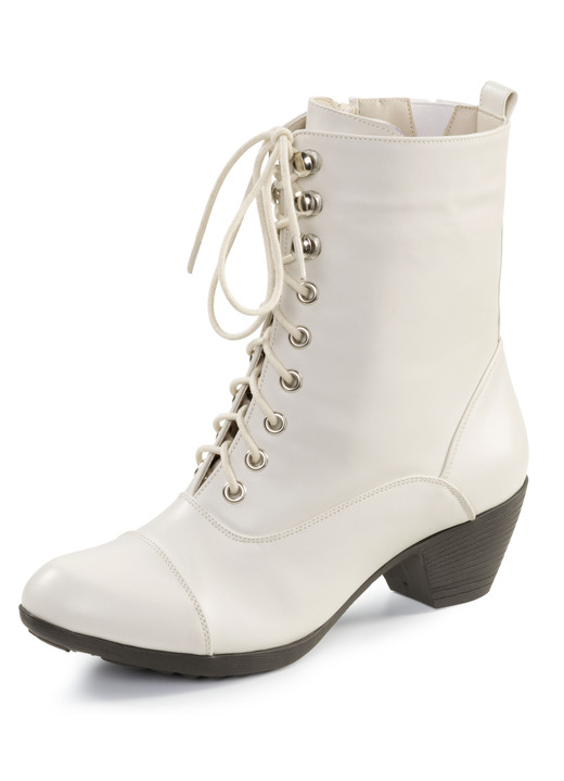 Stiefel & Stiefeletten - Andrea Conti, modische Damen-Stiefeletten, mit Reißverschluss, in Größe 036 bis 042, in Farbe ECRU Ansicht 1