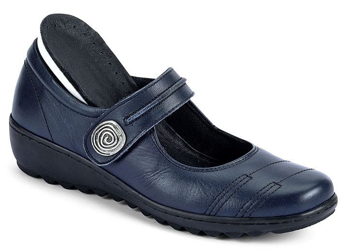 Slipper & Schnürschuhe - Gemini Slipper aus Rind-Nappaleder, in Größe 036 bis 042, in Farbe MARINE Ansicht 2