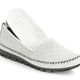 Slipper & Schnürschuhe - Gemini Mokassin-Slipper mit toller Prägung, in Größe 036 bis 042, in Farbe JEANSBLEU – Farbe WEISS – Ansicht 2