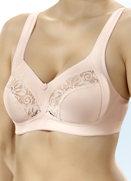 BH mit Spitze - Swegmark of Sweden BH mit Spitzeneinsätzen, in Größe 075 bis 110, in Cup B, in Farbe ROSÉ Ansicht 2