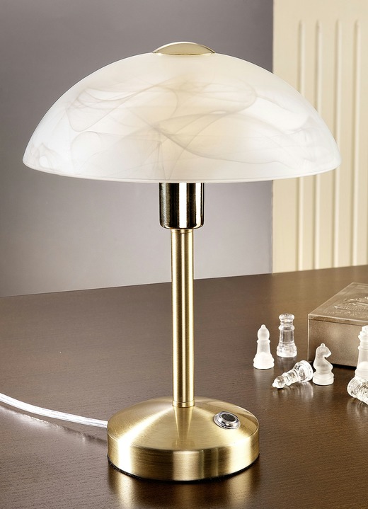 Lampen & Leuchten - LED-Touch-Tischleuchte mit 4-stufiger Touchfunktion Ansicht 2 Lampen & Leuchten - LED-Touch-Tischleuchte mit 4-stufiger Touchfunktion, in Farbe NICKEL, MATT Ansicht 2