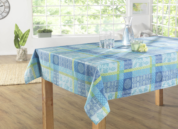 Heimtextilien - Tischdecke aus 100% Baumwolle mit Acryl-Versiegelung Ansicht 4 Heimtextilien - Tischdecke aus 100% Baumwolle mit Acryl-Versiegelung, in Größe 110 (Tischdecke, 110/140 cm) bis 190 (Tischdecke oval, 140/190 cm), in Farbe TERRA Ansicht 4