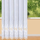 Klassisch - Langstore mit hochwertiger Plauener Stickerei – Farbe WEISS – Ansicht 1 Klassisch - Langstore mit hochwertiger Plauener Stickerei, in Größe 217 (H220xB300 cm) bis 298 (H245xB600 cm), in Farbe WEISS – Farbe WEISS – Ansicht 1