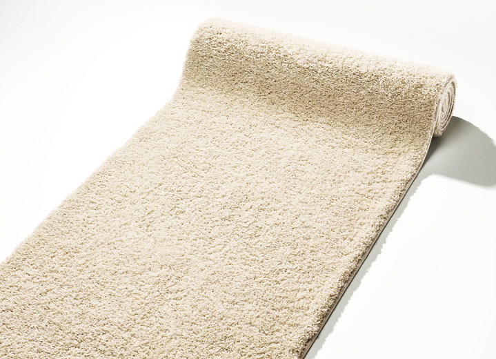Teppiche - Pflegeleichter Läufer nach Wunschmaß, in Größe 102 (Läufer, 60 cm breit) bis 106 (Läufer, 100 cm breit), in Farbe BEIGE Ansicht 1