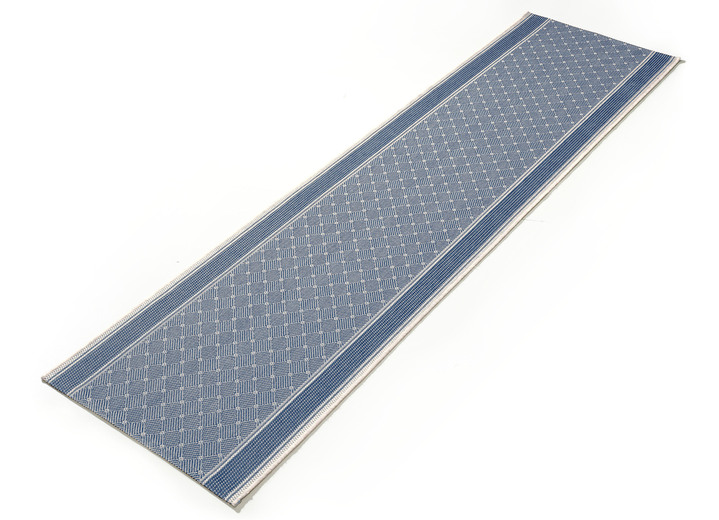Teppiche - Läufer nach Wunschmaß in Sisaloptik, in Größe 102 (Läufer, 67 cm breit) bis 106 (Läufer, 100 cm breit), in Farbe BLAU Ansicht 1