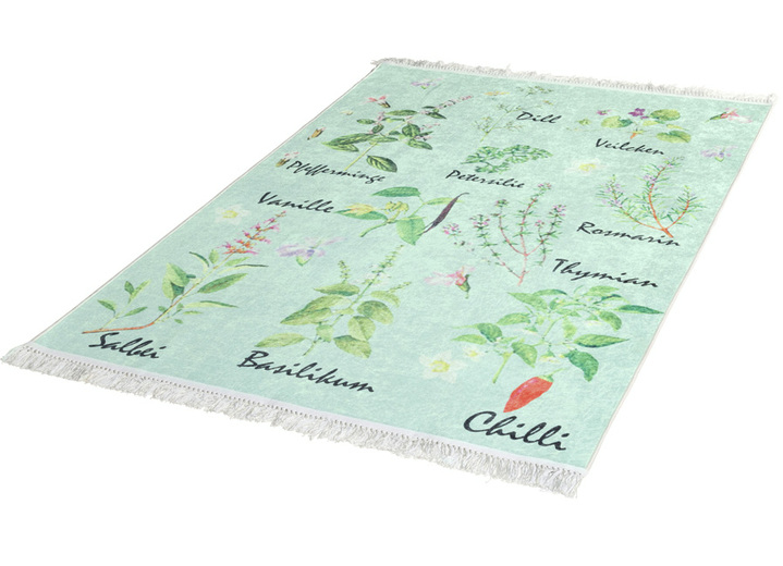 Modern - Strapazierfähige Küchenläufer und Teppiche, in Größe 101 (Brücke, 50/80 cm) bis 306 (Teppich, Ø 180 cm), in Farbe MINT Ansicht 3