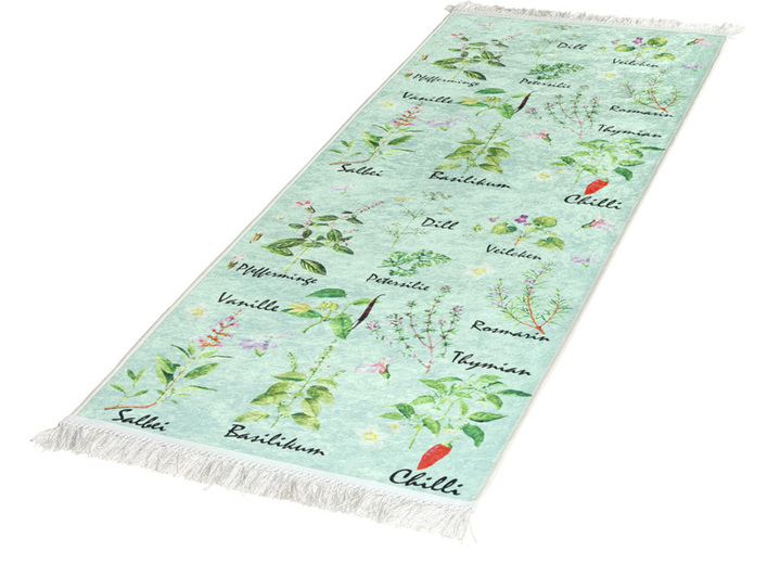 Modern - Strapazierfähige Küchenläufer und Teppiche, in Größe 101 (Brücke, 50/80 cm) bis 306 (Teppich, Ø 180 cm), in Farbe MINT Ansicht 2