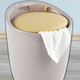 Badezimmeraccessoires - Sitzhocker mit Stauraum – Farbe TAUPE Badezimmeraccessoires - Sitzhocker mit Stauraum, in Farbe PETROLBLAU