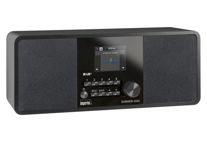 Nostalgiegeräte - Imperial Dabman i200 Digital-Radio Ansicht 3 Nostalgiegeräte - Imperial Dabman i200 Digital-Radio, in Farbe WEISS Ansicht 3