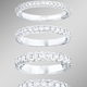 Ringe - Memoire-Brillantring in verschiedenen Karatgewichten – Ansicht 2 Ringe - Memoire-Brillantring in verschiedenen Karatgewichten, in Größe 160 bis 220, in Farbe  – Ansicht 2