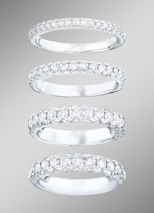 Ringe - Memoire-Brillantring in verschiedenen Karatgewichten Ansicht 2 Ringe - Memoire-Brillantring in verschiedenen Karatgewichten, in Größe 160 bis 220, in Farbe  Ansicht 2