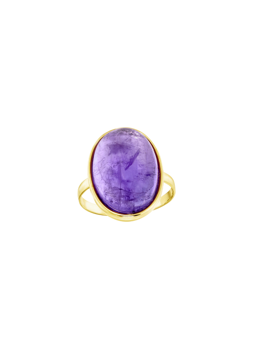 Ringe - Damenring mit echt Amethyst-Cabochon Ansicht 2 Ringe - Damenring mit echt Amethyst-Cabochon, in Größe 160 bis 220, in Farbe  Ansicht 2