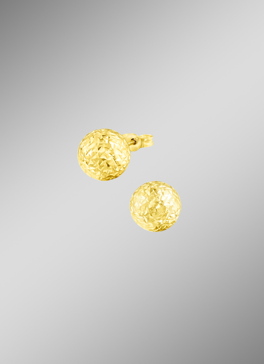 Ohrschmuck - Diamantierte Ohrstecker Ansicht 2 Ohrschmuck - Diamantierte Ohrstecker, in Farbe , in Ausführung ø 4,0 mm Ansicht 2