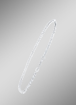 Zopfketten-Armband mit Karabiner