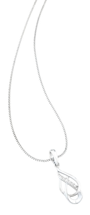 Anhänger - Nostalgischer Anhänger aus Platin, in Farbe  Ansicht 2