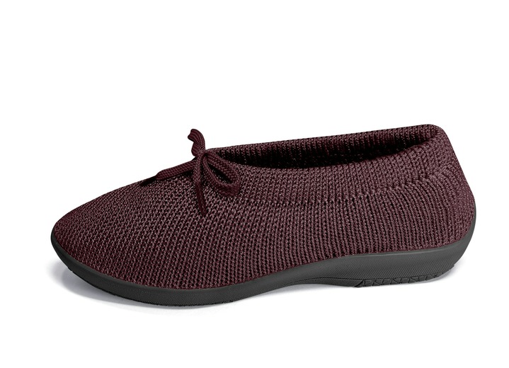 Komfortschuhe - Ballerina mit elastischem Einschlupf und Schnürung Ansicht 4 Komfortschuhe - Ballerina mit elastischem Einschlupf und Schnürung, in Größe 036 bis 042, in Farbe BEIGE Ansicht 4