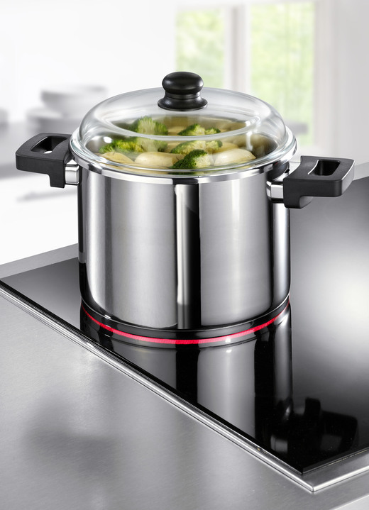 Töpfe & Pfannen - Schnellkochtopf aus rostfreiem Edelstahl, in Farbe EDELSTAHL, in Ausführung Schnellkochtopf Ansicht 4