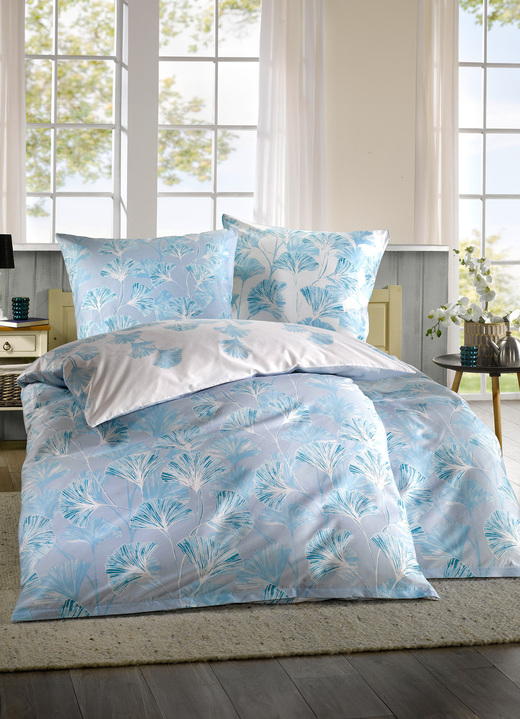 Bettwäschegarnituren - Mako-Satin Bettwäsche-Garnitur, in Größe 111 (40/80 cm + 135/200 cm) bis 115 (80/80 cm + 155/220 cm), in Farbe BEIGE Ansicht 5