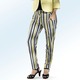 Hosen - Hose mit aktueller Streifen-Dessinierung, in Größe 034 bis 050, in Farbe SCHWARZ-GRAU – Farbe SCHWARZ-GRAU – Ansicht 1