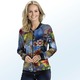 - Blusenjacke mit farbbrillantem Druck – Farbe ROYALBLAU-BUNT – Ansicht 1 - Blusenjacke mit farbbrillantem Druck, in Größe 036 bis 052, in Farbe ROYALBLAU-BUNT – Farbe ROYALBLAU-BUNT – Ansicht 1